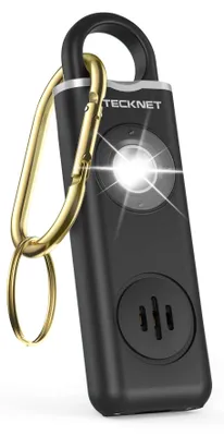 Zdjęcie produktu dla Osobisty alarm - czarny - 130 dB - ładowanie przez USB - breloczek alarmowy