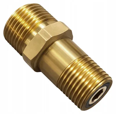 Zdjęcie produktu dla Rosfix Adapter dyszy redukcja M22 M na M18 | Karcher Kranzle | Mosiężny | Z uszczelnieniem O-ring