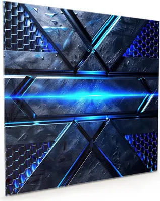 Produktbild von Küchenrückwand Spritzschutz Glas mit Motiv Futuristisches Design 40 x 40 cm