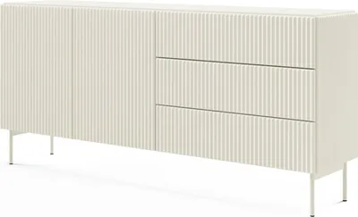 Productafbeelding van FURNLUX aanrichtkast Muti, beige, 177 cm / Hoofdkleur: beige / Afmetingen: 177 x 81 x 40 cm