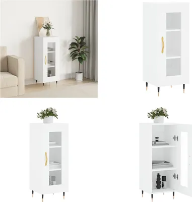 Obrázek produktu pro vidaXL Příborník bílý 34,5x34x90 cm Materiál na bázi dřeva - Příborník - Příborníky - Skříňka - Úložná skříňka