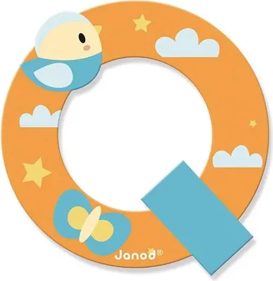 Produktbild von JANOD Letter Q, 3 Jahr(e), Holz, Mehrfarbig