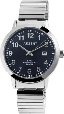 Produktbild von Akzent Herrenuhr mit Metallzugband