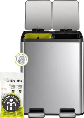 Produktbild von Küchenabfallbehälter 60l Edelstahl softclose