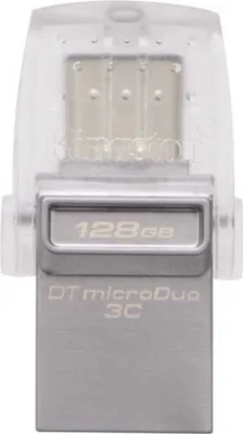 Imagen del producto de Kingston DataTraveler MicroDuo 3C 128GB USB3.2