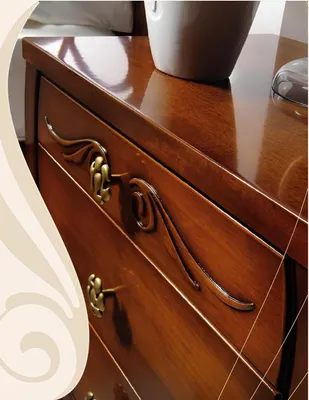 Produktbild von Luxus Set Schlafzimmer Bett Nachttisch Kleiderschrank Kommode Spiegel Neu 6tlg