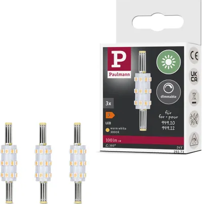 Immagine prodotto di Paulmann Plug & Shine LED base a innesto Naima set di 3