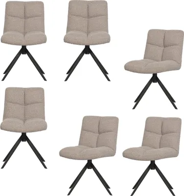 Produktbild von vinny drehstuhl bouclé sand
