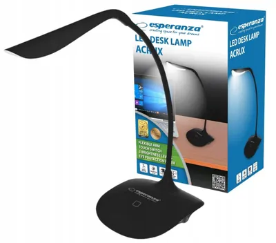 Obrázok produktu pre Esperanza moderná LED stolná lampa s dotykovým ovládaním biela