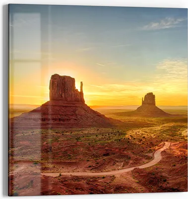 Produktbild von DEQORI Magnettafel Glas 50x50 cm 'Sandsteinformationen' beschreibbar Whiteboard