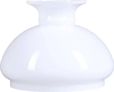 Image de Verre à pétrole opalin blanc Verre de lampe de rechange Verre de lampe Vestas Ø 124mm