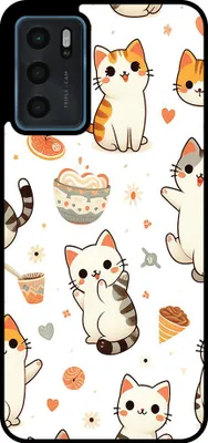 Image de Coque Smartphonica pour Oppo A16 / A16s / A54s
avec impression de chat - Coque arrière en TPU avec motif de chat