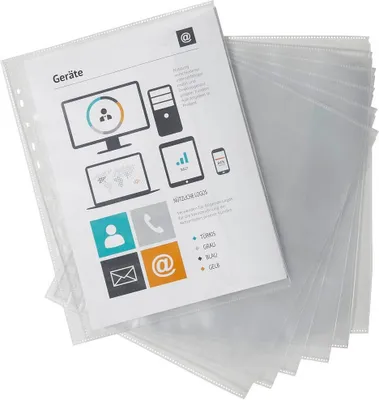 Immagine prodotto di EICHNER 9218-00881 10 EICHNER Organisationshüllen DIN A4 transparent glatt