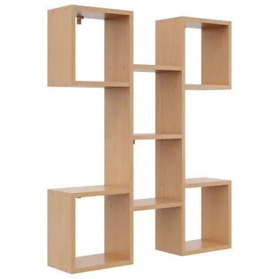 Produktbild von Moderne Wandregal Katia Buche – Hängeregal für Bücher und Dekoration, Regalwand Wohnzimmer, Regal modern