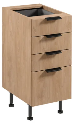 Obrázek produktu pro Kuchyňská skříňka se šuplíky SALERNO - šířka 40 cm, dub