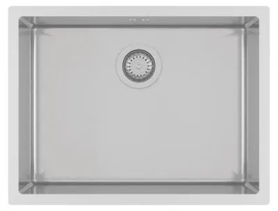 Zdjęcie produktu dla Ausmann Oder zlewozmywak ze stali nierdzewnej 54x40cm, podtynkowy, wpuszczany i natynkowy, bardzo głęboki 22cm 1208957113