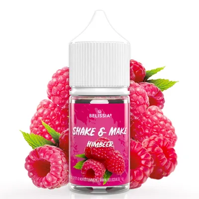 Produktbild von Belissia Shake and Make Himbeere Refill - 30 ml hochdosiertes Lebensmittelaroma - zum Nachfüllen - Für Backen, Speisen, Getränke, Shakes, DIY uvm