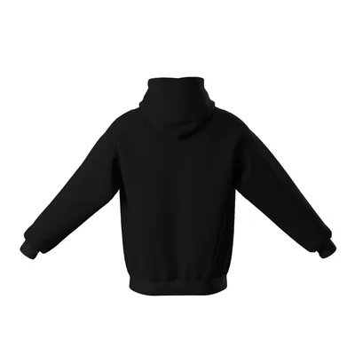 Produktbild von Schwarzes Uni-Kapuzenpullover | 330 g/m² | Größe S