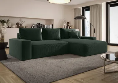 Obrázek produktu pro Rohová sedací souprava KAROLA 1 - zelená, pravý roh