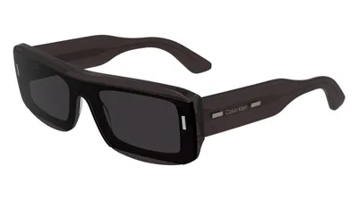 Image de Lunettes de soleil Calvin Klein CK24503S 513, couleur lilas, unies, forme rectangulaire