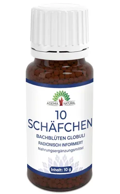 Produktbild von Adema Natural® 10 Schäfchen Kügelchen | Einschlafhilfe – Besser Einschlafen – Für einen Besseren Schlaf – Durchschlafen – Schlafhilfe für Erwachsene