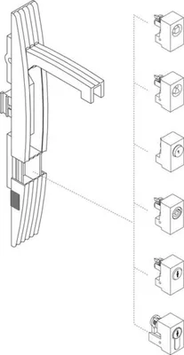 Image de Serrure cylindrique 455 - Cylindre pour le système de serrure NSYIN4551