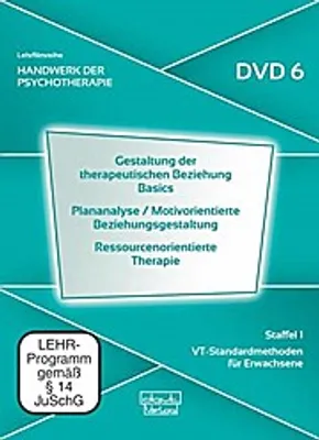 Produktbild von Gestaltung therapeutischer Beziehung Basics · Plananalyse / Motivorientierte Beziehungsgestaltung · Ressourcenorientierte Therapie. DVD