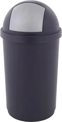 Produktbild von Curver - vuilbak met push-deksel 50 l, blauw en grijs