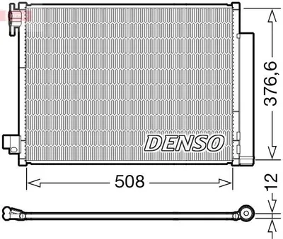Produktbild von DENSO DCN23052 Kondensator Klimaanlage Klimakondensator für RENAULT Clio IV Schrägheck (BH)