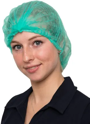 Produktbild von NITRAS Klipphauben in grün, 55 cm | Karton (10 Beutel)