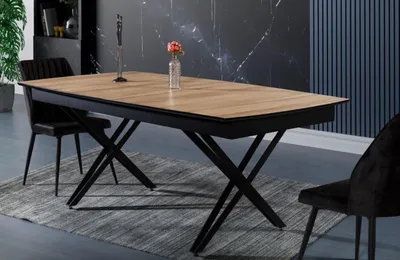 Produktbild von Esszimmertisch Ausziehbarer Esstisch Küchentisch Holz Braun Esszimmer