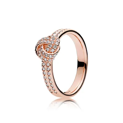 Produktbild von Pandora Rose 180997CZ Ring Funkelnder Liebesknoten Gr. 50