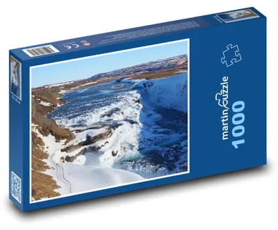 Obrázek produktu pro martinpuzzle - Puzzle 1000 - Gullfoss - vodopád, řeka