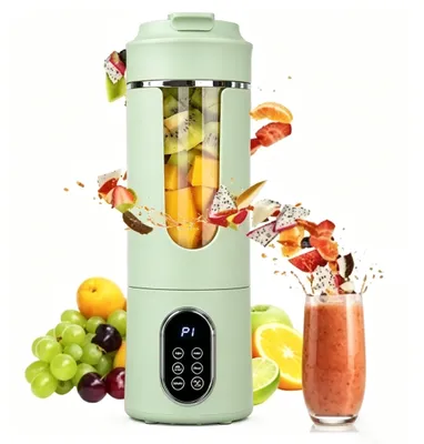 Produktbild von MODFU Entsafter, Tragbarer Mini-Entsafter USB Smoothie Mixer Saftpresse Blender Becher Kabellos Wiederaufladbar Obst Gemüse Shaker, Grün