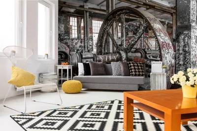 Produktbild von Vlies Fototapete VERLASSENES FABRIKINTERIEUR 375 x 250 cm (inkl. Kleister) - Vlies Tapete, Wandtapete, Wandbilder - Tapete für Wohnzimmer Schlafzimmer, Büro, Küche - Montagefertig