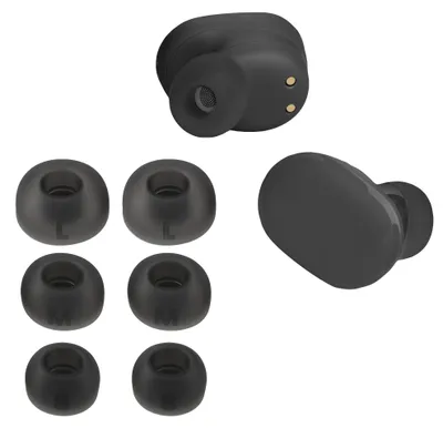 Produktbild von kwmobile 6x Polster kompatibel mit JBL Tune Buds - 3 Größen - Silikon Ohrstöpsel In-Ear Kopfhörer