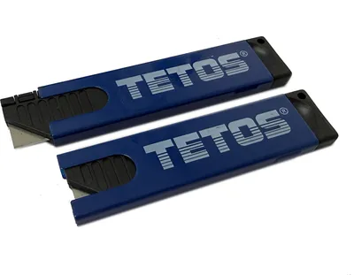 Produktbild von qteck Cuttermesser Sicherheitsmesser mit federbelastetem Klingenschutz 20 Stück