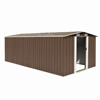 Immagine prodotto di vidaXL Capanno per attrezzi 257x489x181 cm metallo marrone