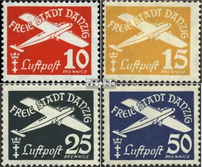 Produktbild von Briefmarken Danzig 1938 Mi 298-301 (kompl.Ausg.) postfrisch Flugpost