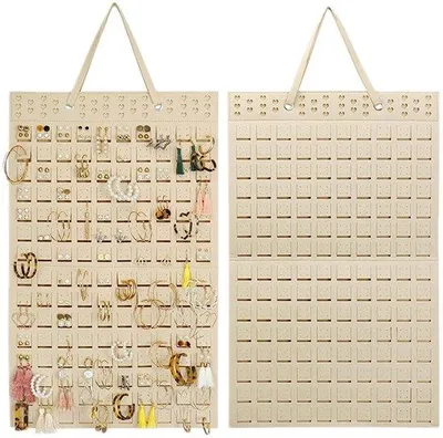 Obrázok produktu pre Závesný držiak na náušnice 57 x 35 cm, organizér na strop pre dievčatá a ženy