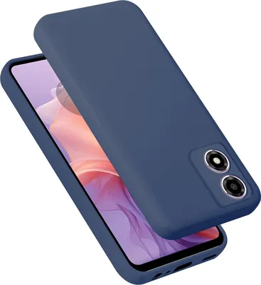 Produktbild von Cadorabo Hülle für Motorola Moto E14 Hülle Silikon Handyhülle Case aus flüssigem Silikon, Kratzfeste und stoßfeste Schutzhülle für Motorola Moto E14