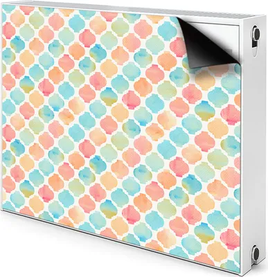 Produktbild von Magnet Heizkörper-Abdeckung Verkleidung Abdeckung Heizkörperabdeckung 80x60 cm - Buntes Muster