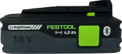 Produktbild von Festool 205034, Akku, 4 Ah, 18 V, Festool, Schwarz, Grün, Grau, 1 Stück(e)