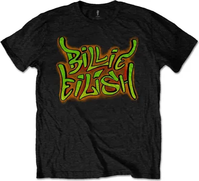 Produktbild von Billie Eilish - T-Shirt für Kinder RO3259 (116) (Schwarz)