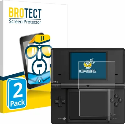 Produktbild von 2x Für Nintendo DSi Schutzfolie BROTECT Displayschutz Display Schutz Folie Klar Transparent