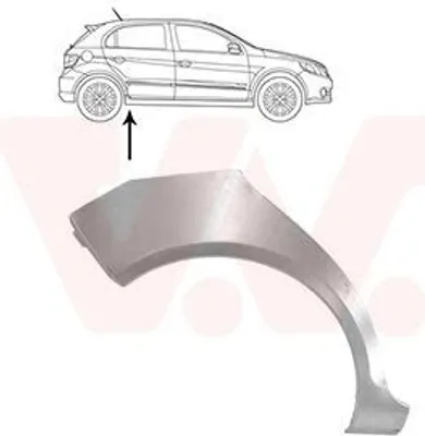 Produktbild von VAN WEZEL Seitenwand Reparaturblech für VW GOLF PLUS (5M1, 521) GOLF PLUS Van (521)