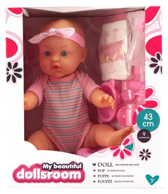 Produktbild von Mein wunderschönes Puppenzimmer, Puppentrinkbecken, 43 cm, mit 9 Zubehörteilen, Puppenzimmer