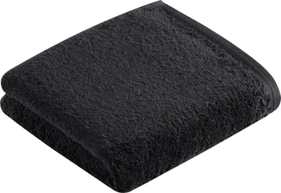 Produktbild von VOSSEN Vegan Life, Anthrazit, Einfarbig, Baumwolle, 50 x 100 cm, Maschinenwäsche