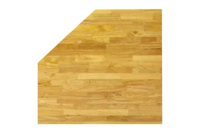 Produktbild von HBM 87 cm Eckarbeitsplatte aus Massivholz für Werkstattausrüstung