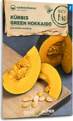 Produktbild von Kürbis, Green Hokkaido |  Hokkaidokürbissamen von Samen Maier
